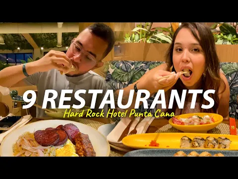 🍽 Probamos los RESTAURANTES del HARD ROCK Hotel PUNTA CANA | ¿Cuál fue nuestro favorito?